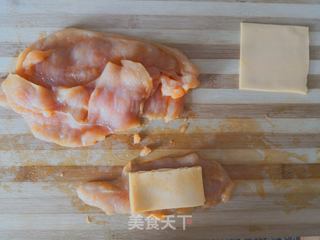 流心芝士鸡排的做法步骤:5