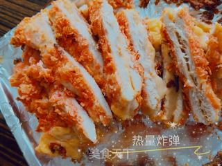 流心芝士鸡排的做法步骤:13