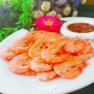 白灼虾的做法步骤:11