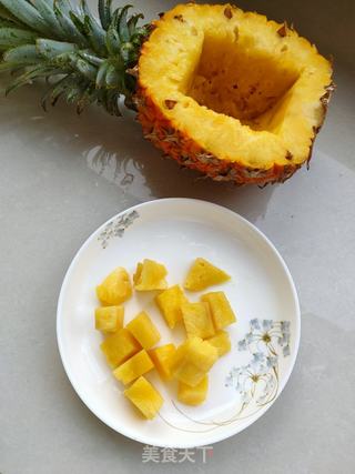 菠萝鸡丁的做法步骤:2