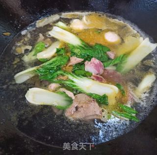 江南三鲜小煮面的做法步骤:5