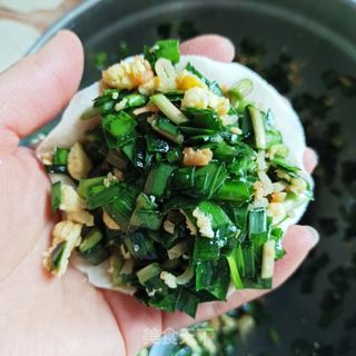 韭菜鸡蛋包子的做法步骤:10