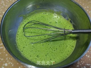 #春日美食#菠菜蒸蛋糕的做法步骤：4