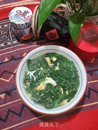 煎蛋白花菜汤的做法步骤:9