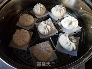 蒲公英猪肉馅包子的做法步骤:12