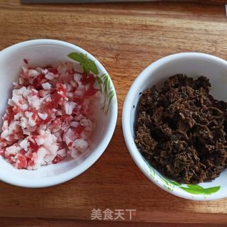 半烫面梅干菜肉饼的做法步骤：3