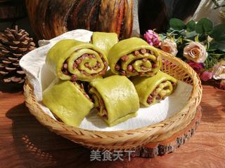 菠菜蜜豆卷的做法步骤:11