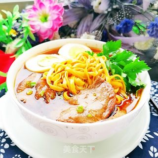 牛肉手擀鸡蛋面的做法步骤:16