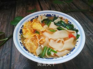 菠菜鸡蛋面的做法步骤:13
