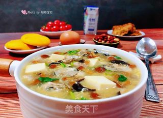 滑子蘑鲜肉牡蛎豆腐羹的做法步骤：13