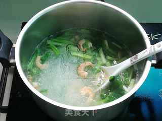 粉丝虾米芹菜汤的做法步骤:6