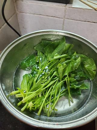 菠菜拌粉丝的做法步骤:5