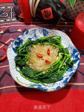 菠菜拌粉丝的做法步骤:10