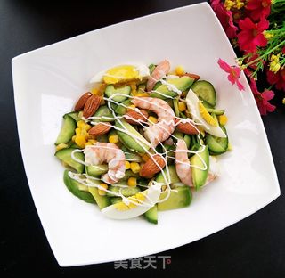 牛油果虾仁沙拉的做法步骤:10