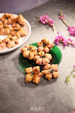黄油版桃花酥的做法步骤：15