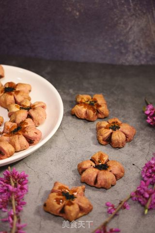 黄油版桃花酥的做法步骤：17