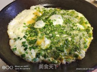 韭菜煎鸡蛋的做法步骤:4
