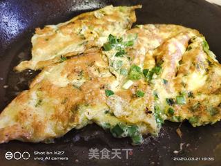 韭菜煎鸡蛋的做法步骤:6