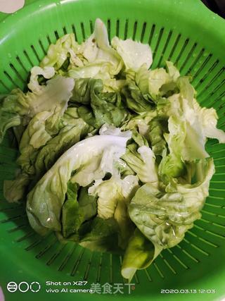 青菜鸭肉煮面条的做法步骤:2