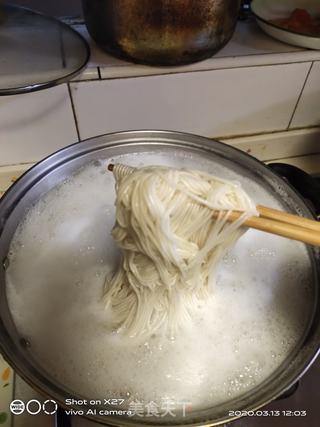 青菜鸭肉煮面条的做法步骤:3