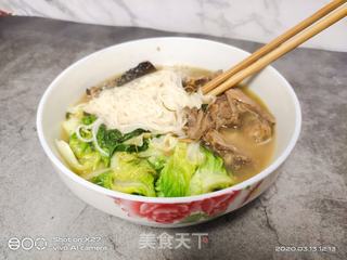 青菜鸭肉煮面条的做法步骤:8