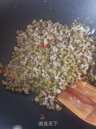 肉末酸豆角的做法步骤:7