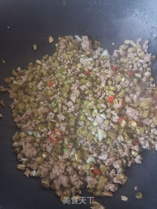肉末酸豆角的做法步骤:8
