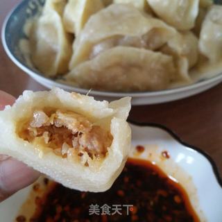 猪肉酸菜馅蒸饺的做法步骤:16