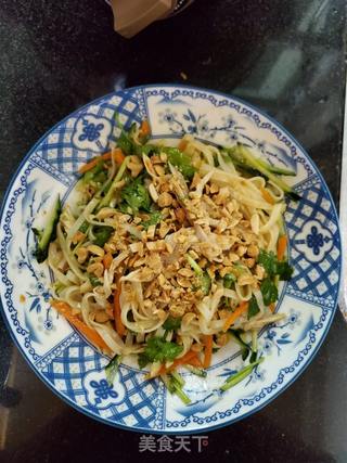 鸡丝拌面的做法步骤:7