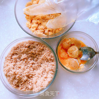 蛋黄肉松艾草粿的做法步骤：4