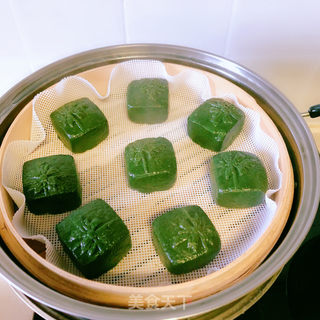 蛋黄肉松艾草粿的做法步骤：11