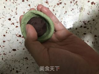 豆沙青团的做法步骤：17