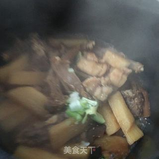 山药烧羊排的做法步骤：16