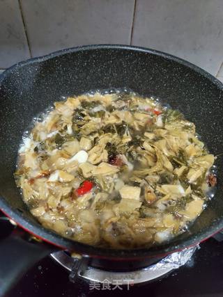 肥腊肉烧梅菜干的做法步骤:7