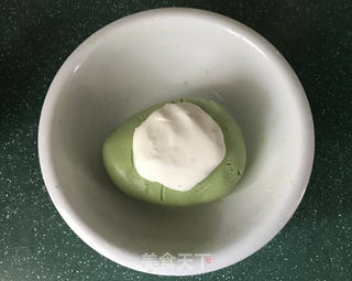 豆沙青团的做法步骤:5