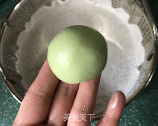 豆沙青团的做法步骤:9