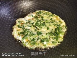 香葱蛋炒饭的做法步骤:3