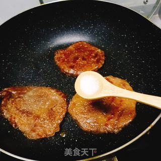 清蒸版煎牛排的做法步骤:3