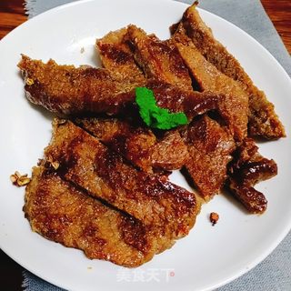清蒸版煎牛排的做法步骤:7