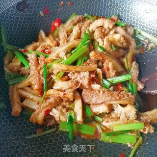 芹菜梗爆炒牛肚的做法步骤：10