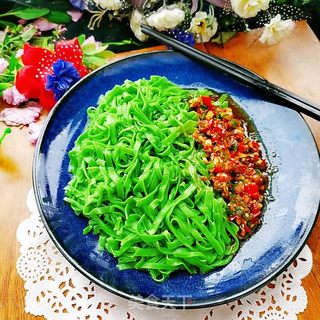 拌菠菜手擀面的做法步骤:24