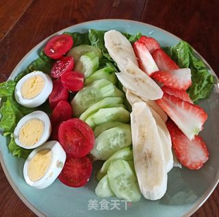坚果水果沙拉的做法步骤：2