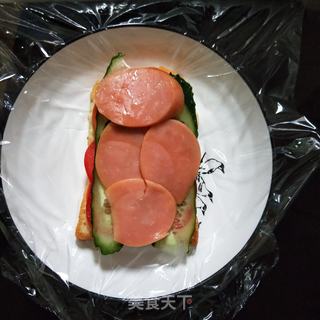 吐司版口袋面包的做法步骤:7