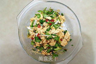 黄豆酱拌豆腐的做法步骤：7