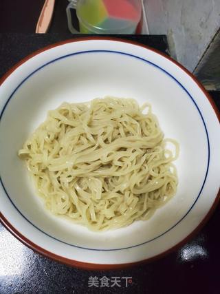 青菜肉丝伊面的做法步骤:3