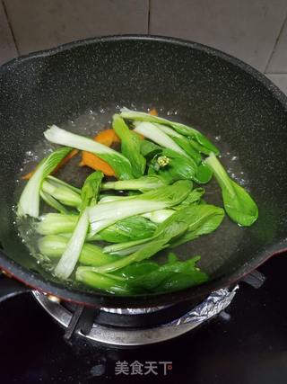 青菜肉丝伊面的做法步骤:4
