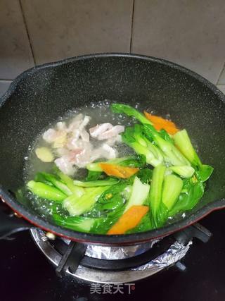 青菜肉丝伊面的做法步骤:5