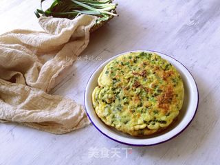 韭菜鸡蛋饼的做法步骤:12