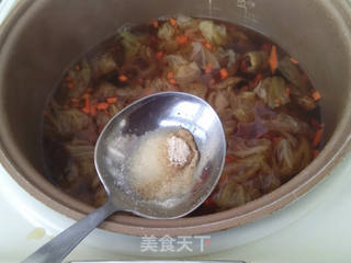 大白菜煲松茸汤的做法步骤:8
