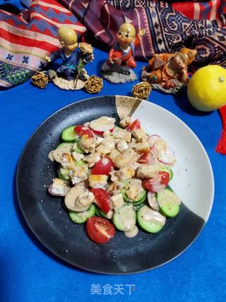 樱桃萝卜青瓜鸡胸肉沙拉的做法步骤:8